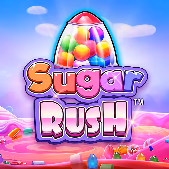 Sugar Rush slot featuring colorful candy symbols and sweet rewards